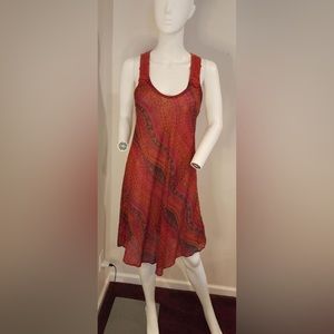 Rusty Red Beach dress Size Small